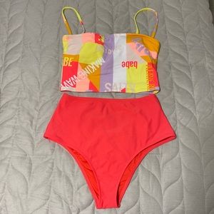 Aerie red bikini set